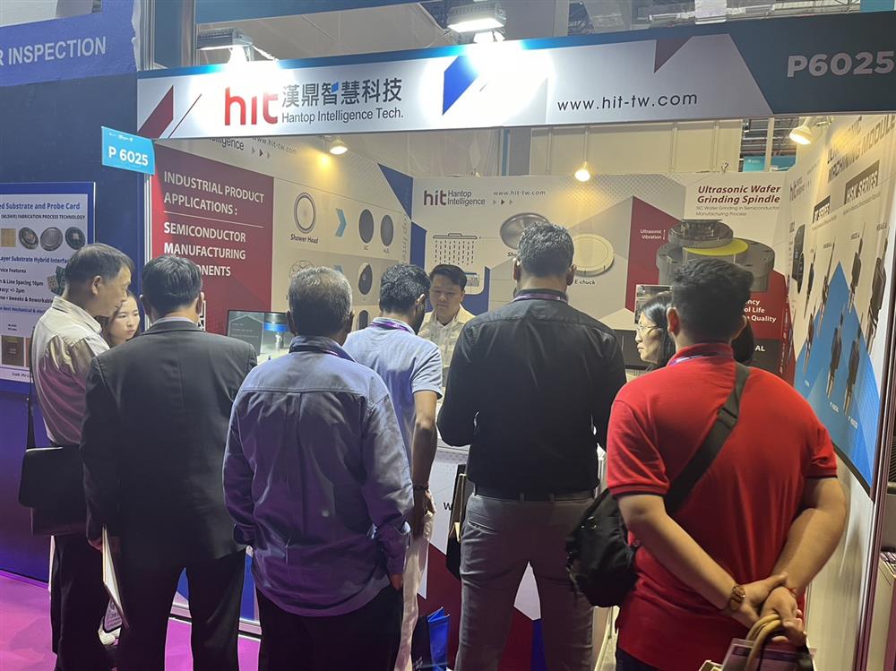 HIT attracted a large crowd of experts to come to understand ultrasonic-assisted machining module products during SEMICON Taiwan 2023
